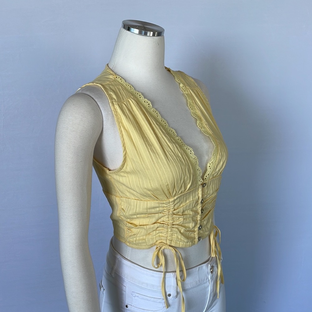 NWT HYFVE Shellsea Yellow Top Medium - Picture 4 of 10